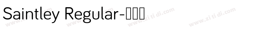 Saintley Regular字体转换
